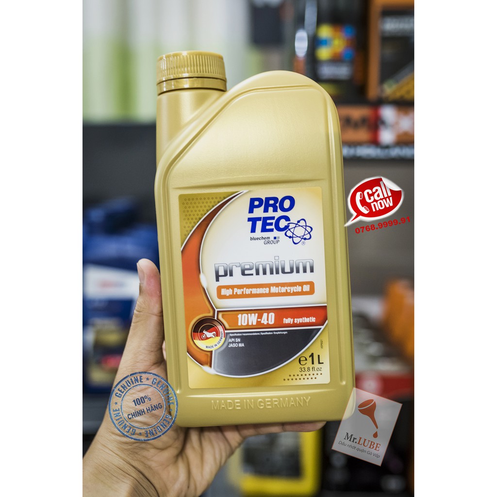 Dầu nhớt tổng hợp cao cấp Bluechem PROTEC 10W40 [QUÀ TẶNG SÚC ĐỘNG CƠ 50ml]