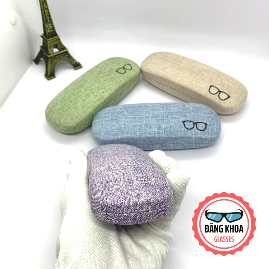 Hộp Kính Cận⚡️SIÊU ĐẸP⚡️ Hộp Đựng Mắt Kính Vải Hàn Quốc Xinh Xắn 4 Màu Vô Cùng Dễ Thương -  [Tặng Khăn Lau] | BigBuy360 - bigbuy360.vn