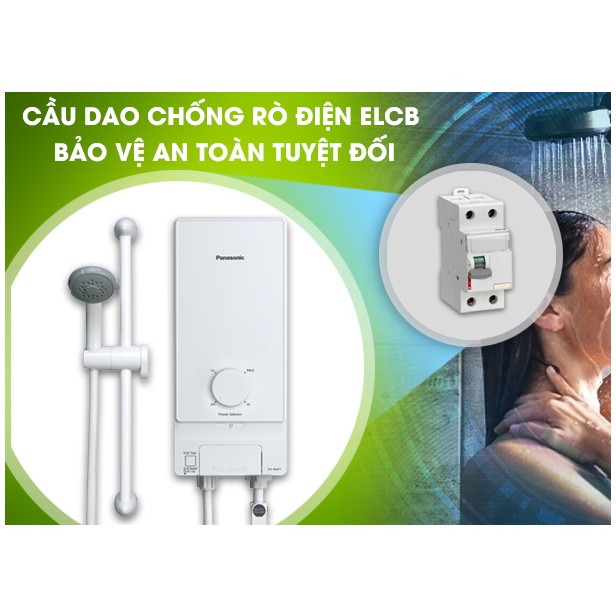 [CHÍNH HÃNG] MÁY NƯỚC NÓNG TRỰC TIẾP CÓ BƠM PANASONIC DH-4MP1VW 4500W - CHỐNG GIẬT - TỰ NGẮT - Made in Malaysia (TRẮNG)