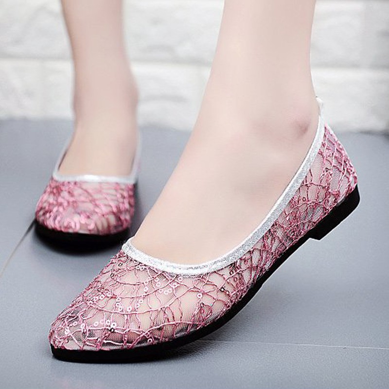 Giày búp bê lưới cao su thoáng mát siêu bền-305 | BigBuy360 - bigbuy360.vn