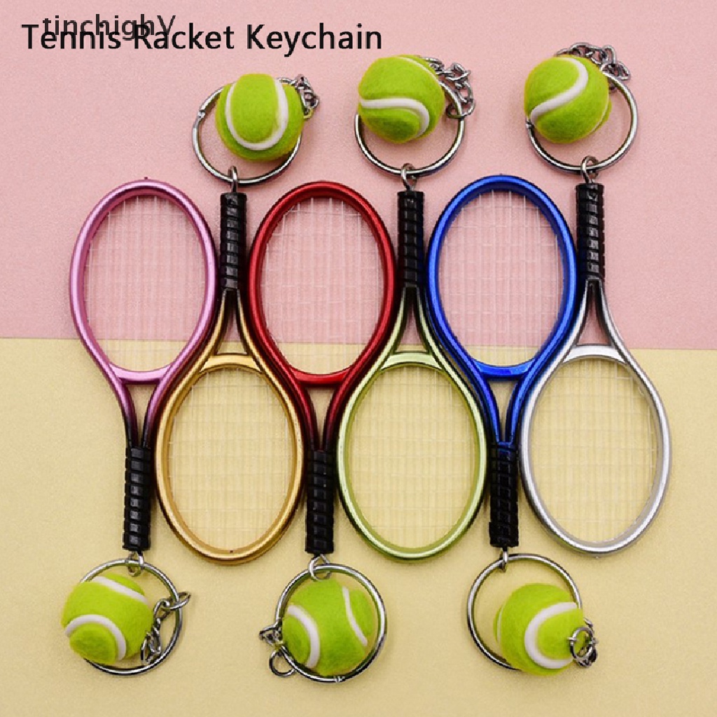 Móc Khóa Hình Vợt Tennis Mini Dễ Thương