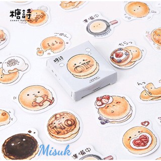 Hộp 45 sticker / nhãn dán hình bánh