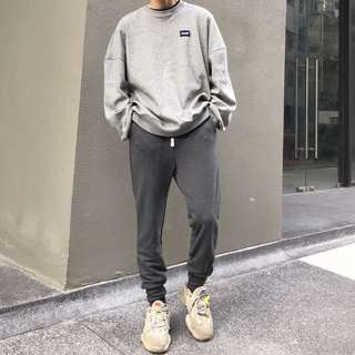Quần jogger streetwear cao cấp FNOS màu đen, xám trơn form tapered slim chất nỉ thun co giãn