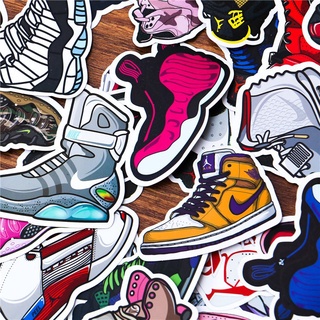 Bộ sticker giày sneaker chống thấm nước trang trí mũ bảo hiểm, đàn, guitar, ukulele, điện thoại laptop