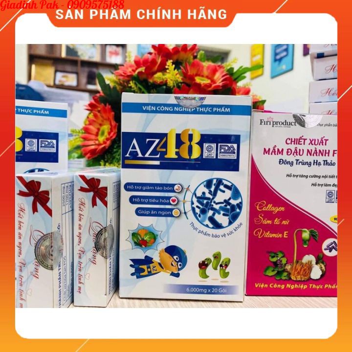 (CHÍNH HÃNG) TRI TÁO BÓN - BIẾNG ĂN- MEN AZ48 ĐẶC TRỊ TÁO BÓN TĂNG SỨC ĐỀ KHÁNG TĂNG HẤP THỤ