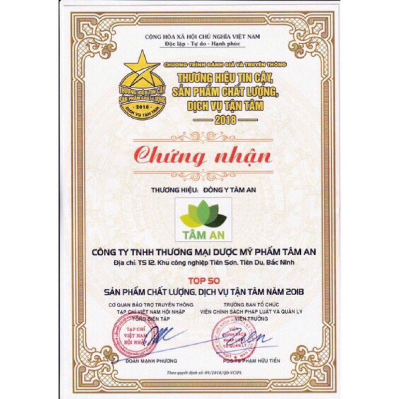 Xịt xoang Tâm An chính hãng