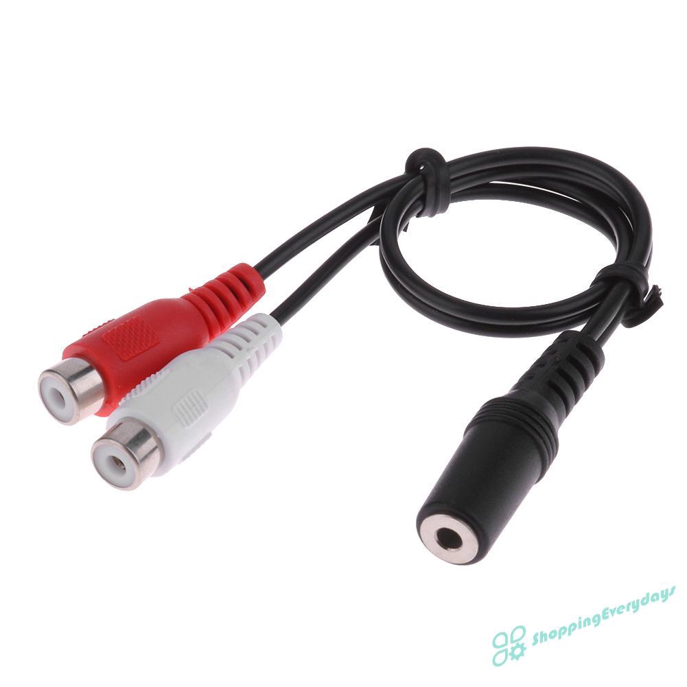 Cáp Chuyển Đổi Âm Thanh 3.5mm Sang 2 Rca