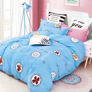 Vải may chăn ga áo gối,gối ôm khổ 2m5 hình ngôi sao ngũ cánh