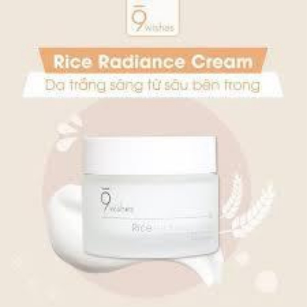 Kem Dưỡng 9 Wishes Rice Radiance Cream Cấp Ẩm Và Làm Sáng Da 50ml