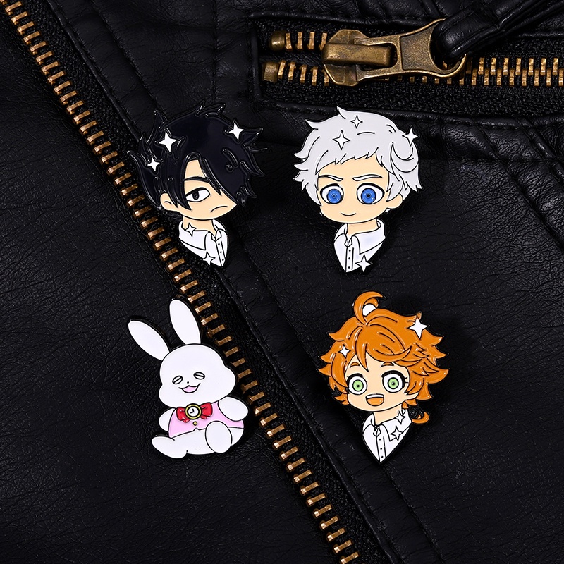 Ghim cài áo QIHE JEWELRY hình thỏ hoạt hình dễ thương