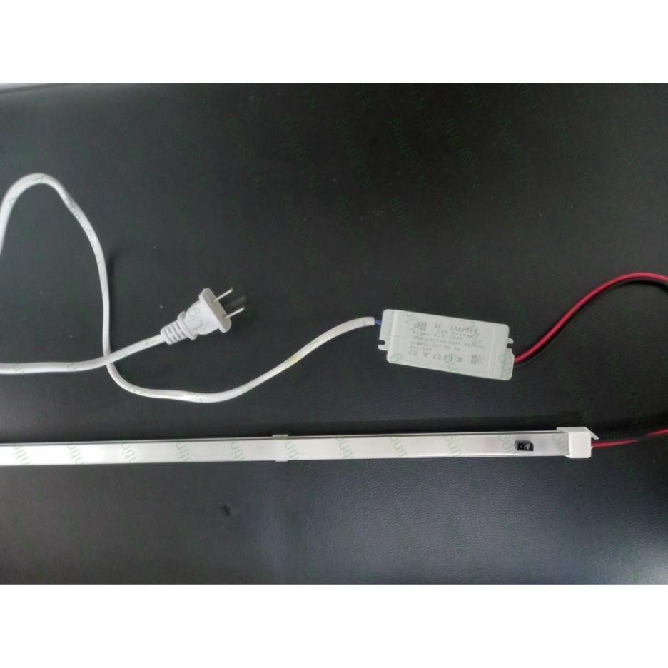 Bộ đèn LEDThanh nhôm gắn tủ bếp 60cm- Dùng Cảm Biến Vẫy Tay - Thanh nhôm U nổi