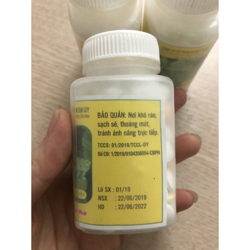 Viên ngậm bạc hà-lọ 150 viên- giúp mát họng, dịu ho