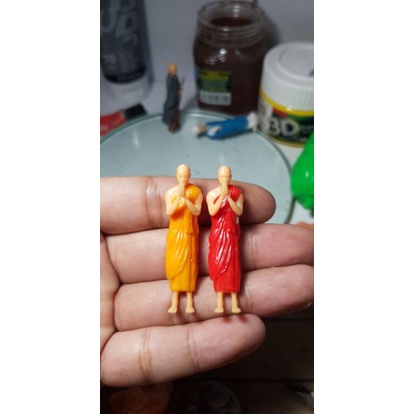 Bộ mô hình 8 nhà sư trang trí tiểu cảnh, bonsai, bán cạn, hòn non bộ.