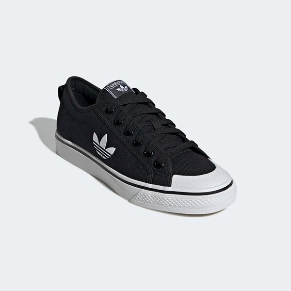 Giày sneaker nữ adidas Nizza Trefoil Black chính hãng