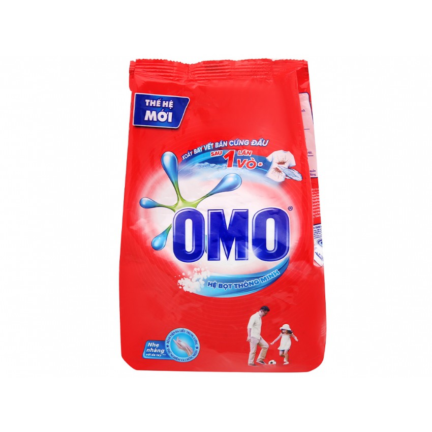 BỘT GIẶT OMO ĐỎ GÓI 400GR