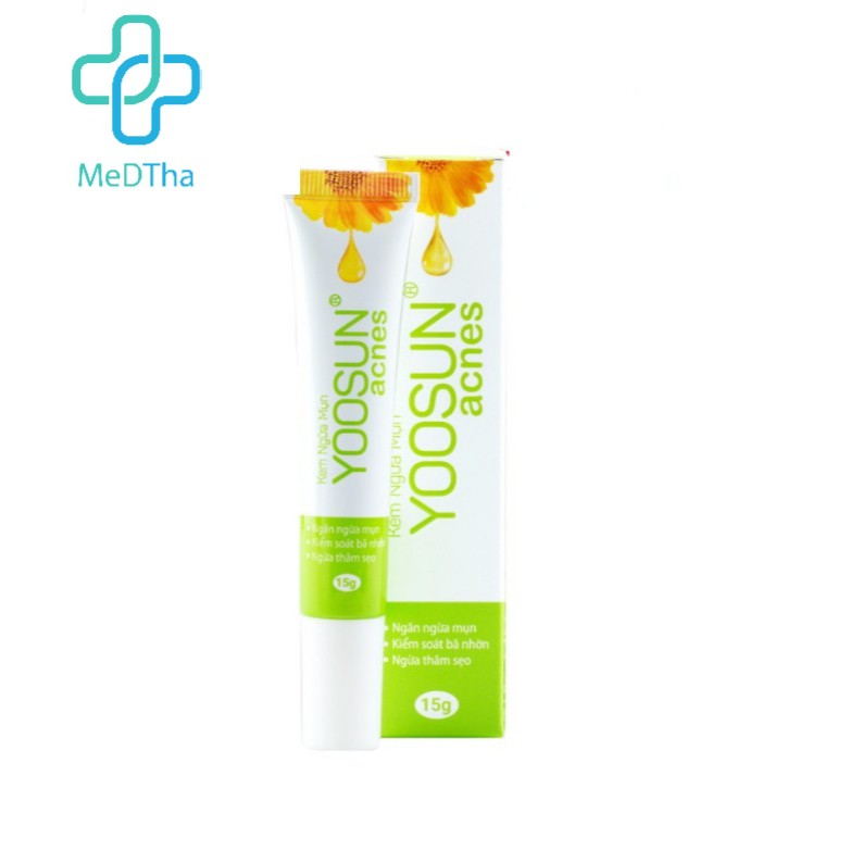 Yoosun Acnes - Kem hỗ trợ ngừa mụn, thâm từ Thảo dược (Tuýp 15g) [Chính hãng]