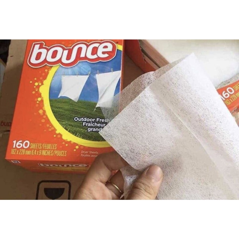 Set 2 Tờ Giấy Thơm Quần Áo Chống Nhăn Bounce - Chính Hãng Mỹ