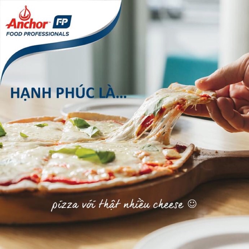 Phô Mai Mozzarella Anchor Bào Sợi - Nguyên túi 2KG - DATE MỚI 2024