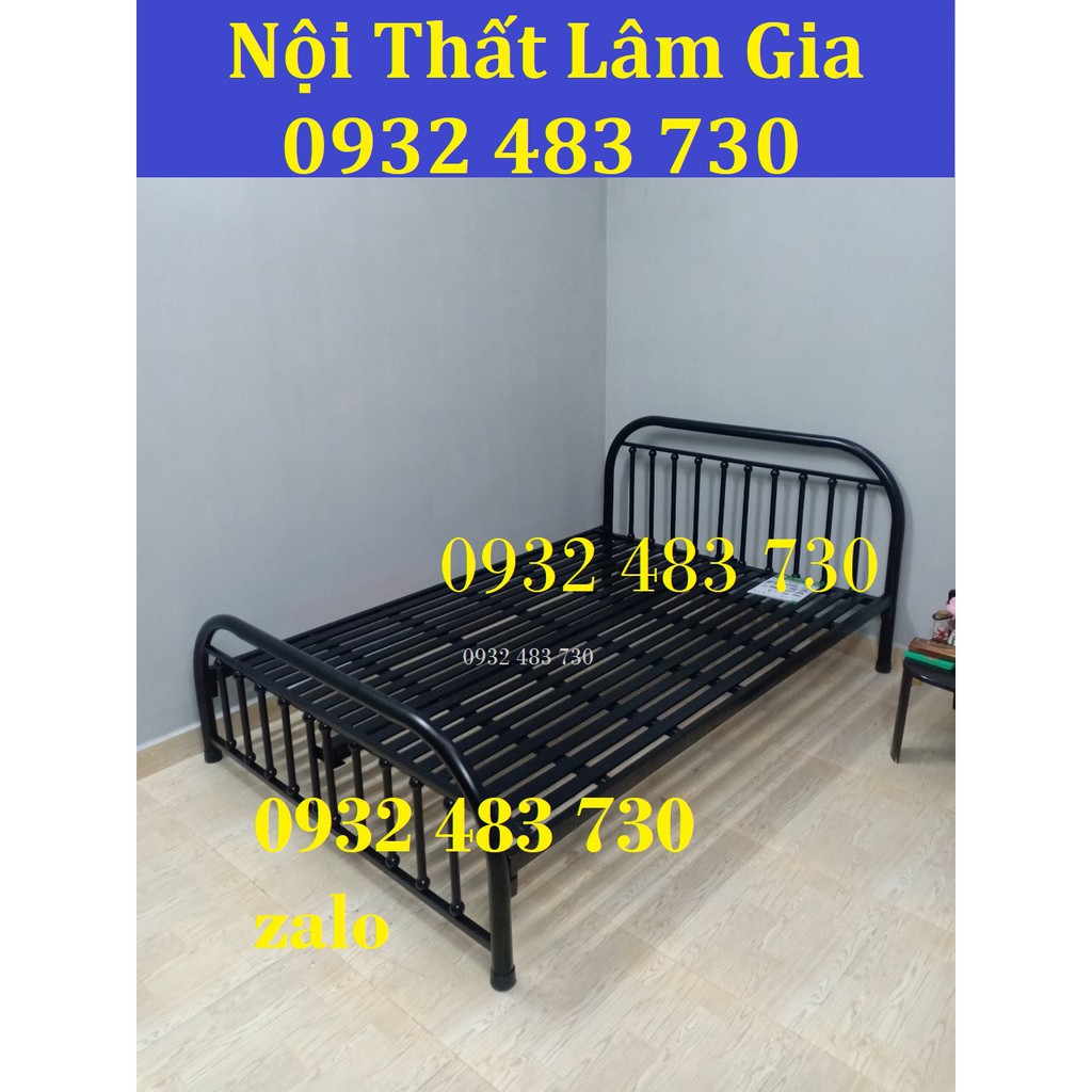 Giường sắt giá rẻ mẫu Bi 1mx2m