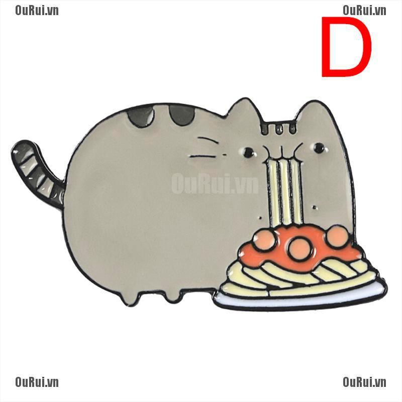 Ghim Cài Áo Hình Mèo Hoạt Hình Đáng Yêu Cho Nữ