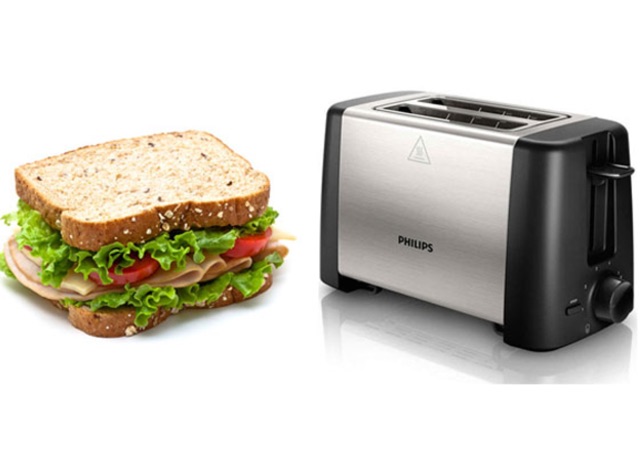 Lò nướng bánh mỳ sandwich Philips HD4825