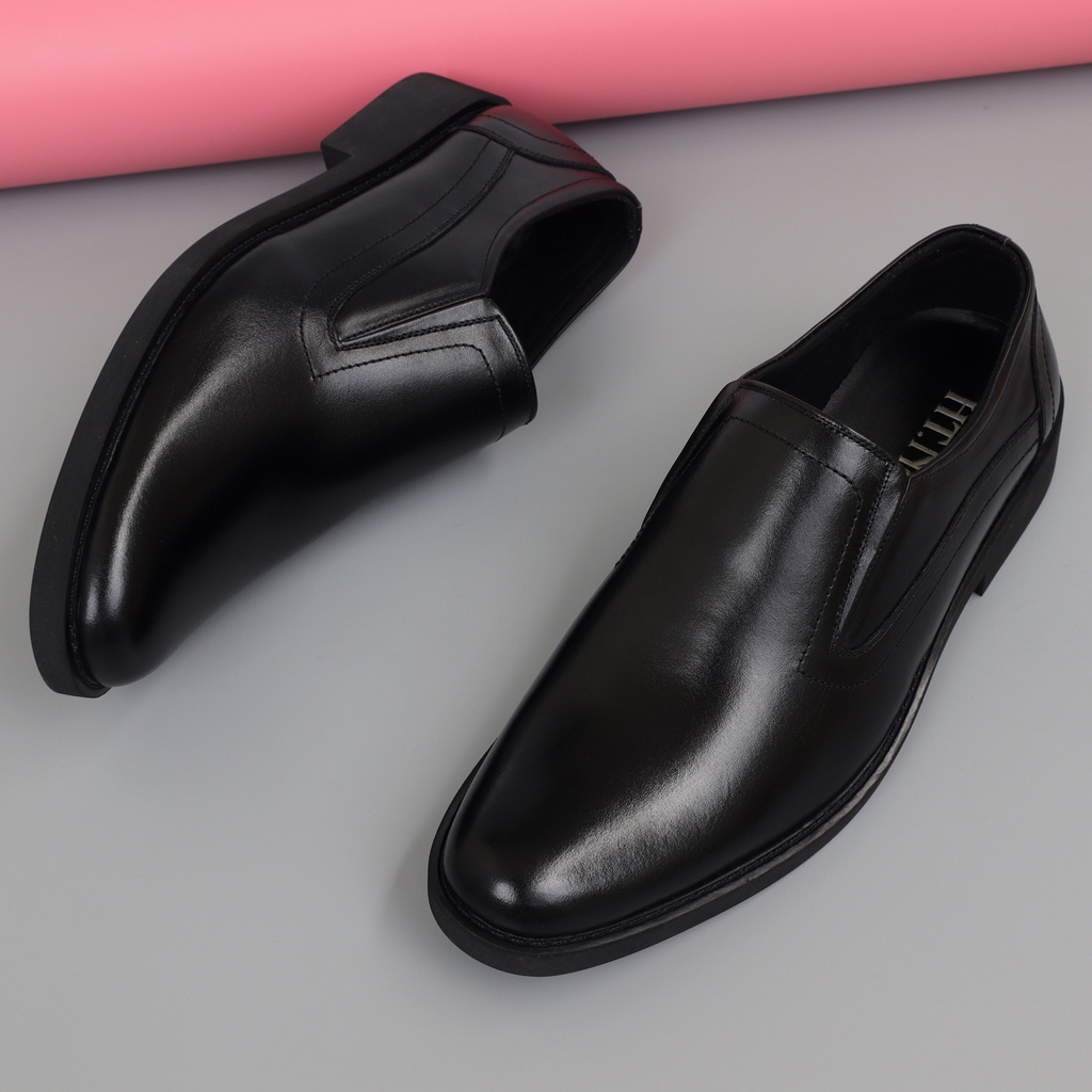 Giày lười nam da bò mũi tròn - HT.NeO1050
