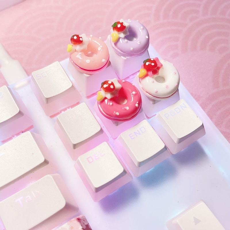 Keycap Donut Quà Tặng Đáng Yêu Nút Bàn Phím