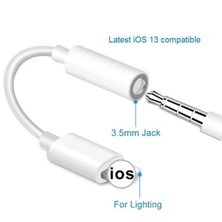 Jack chuyển đổi tai nghe có Mic ra chân tròn 3.5mm,tương thích IP5,6,7,8,X,11,12 kết nối bluetooth