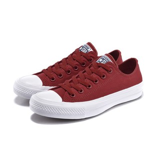 Giày allstar chuck ii cổ thấp nữ đỏ đậm