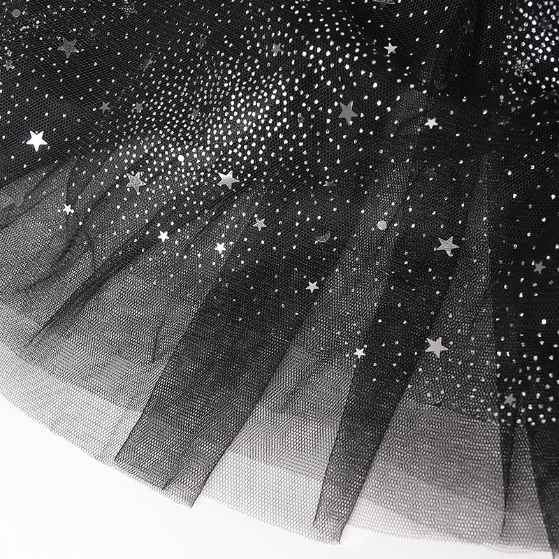 Chân Váy Xòe tutu Đính Kim Sa Lấp Lánh Cho Bé Gái