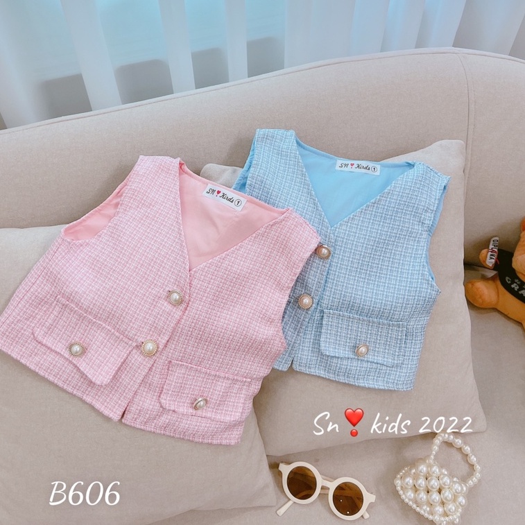 SÉT VÁY dài tay xếp ly + ÁO KHOÁC DẠ 2 lớp cho bé gái 12-30kg
