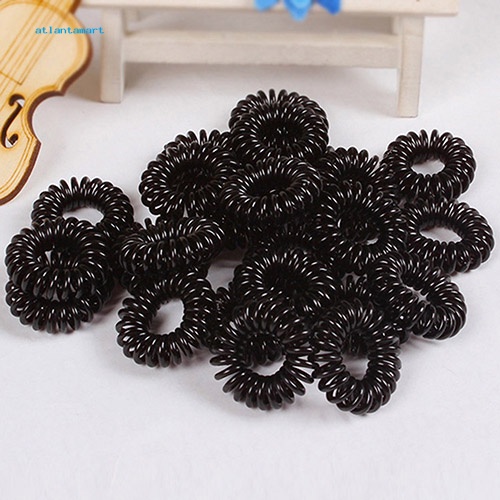 Cá Tuyết| Set 10 Dây Cột Tóc Cao Su Co Giãn Có Giá Đỡ Dành Cho Nữ