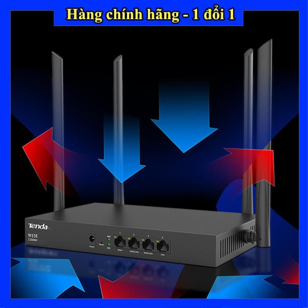 Siêu Sale - bộ phát wifi,Bộ Phát WIFI Tenda W15e Ac1200mps Mạng Doanh Nghiệp 50 User -  Bảo hành 1 đổi 1