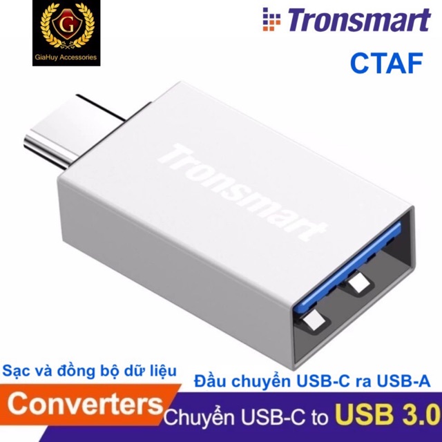 Đầu chuyển USB-C ra USB-A chuẩn USB 3.0 TRONSMART CTAF