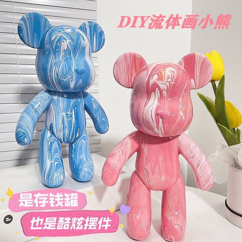 Bearbrick - Gấu bôi sơn Handmade cao cấp Bearbrick size 23cm cao cấp cho mọi lứa tuổi decorchina-gấu bôi sơn handmade