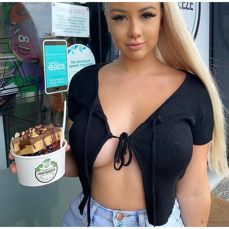 Áo Croptop Màu Trơn Thiết Kế Quyến Rũ Cho Nữ | BigBuy360 - bigbuy360.vn