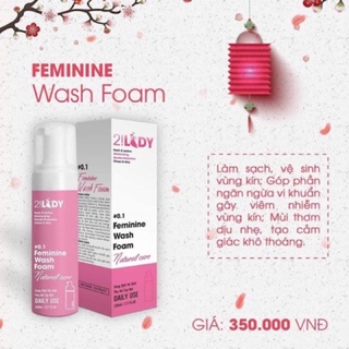 Dung Dịch Vệ Sinh Hồng Bím 2LADY chai lớn 185ml