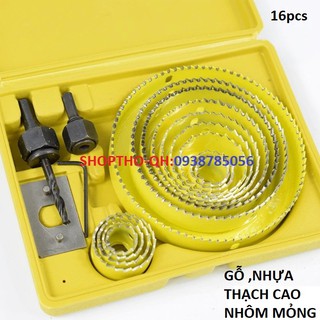 Bộ mũi khoét thạch cao và gỗ mềm 13 chi tiết.