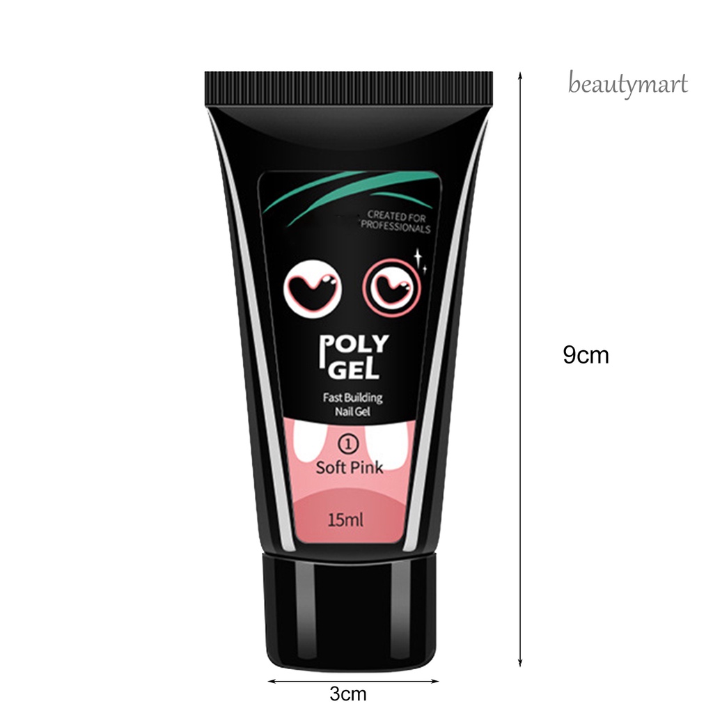 [Hàng mới về] Keo đắp móng tay 15ml không đau lâu trôi an toàn sử dụng tiện lợi