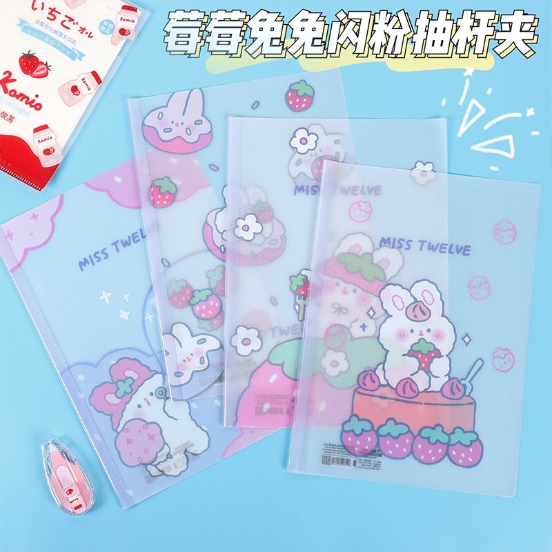 BÌA SƠ MI A4 Bìa kẹp hồ sơ nhựa dẻo không thấm nước CUTE - Bìa đựng hồ sơ