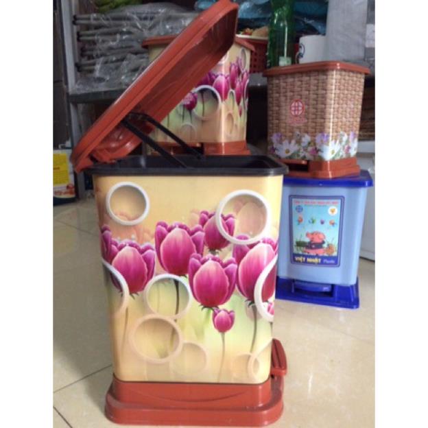 [Kho sỉ]  Bật vuông Nhựa Việt Nhật - Thùng Rác Nhựa Việt Nhật - Thùng Bật Rác