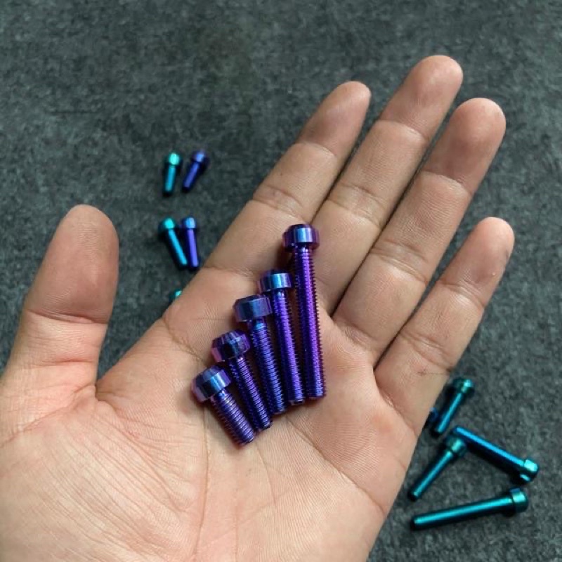 Ốc Titan 6li1 6li2 6li3 6li4 6li5 6li6 6li7 6li8 6li9 Đầu Trụ Gắn Nhiều Vị Trí Trên Xe