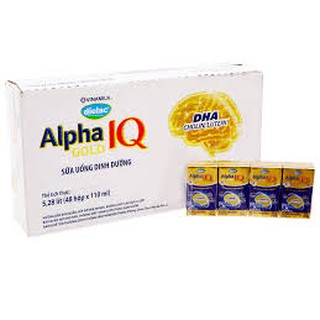 (()) sữa bột pha sẵn vinamilk Alpha Gold 110ml (4h/vỉ)