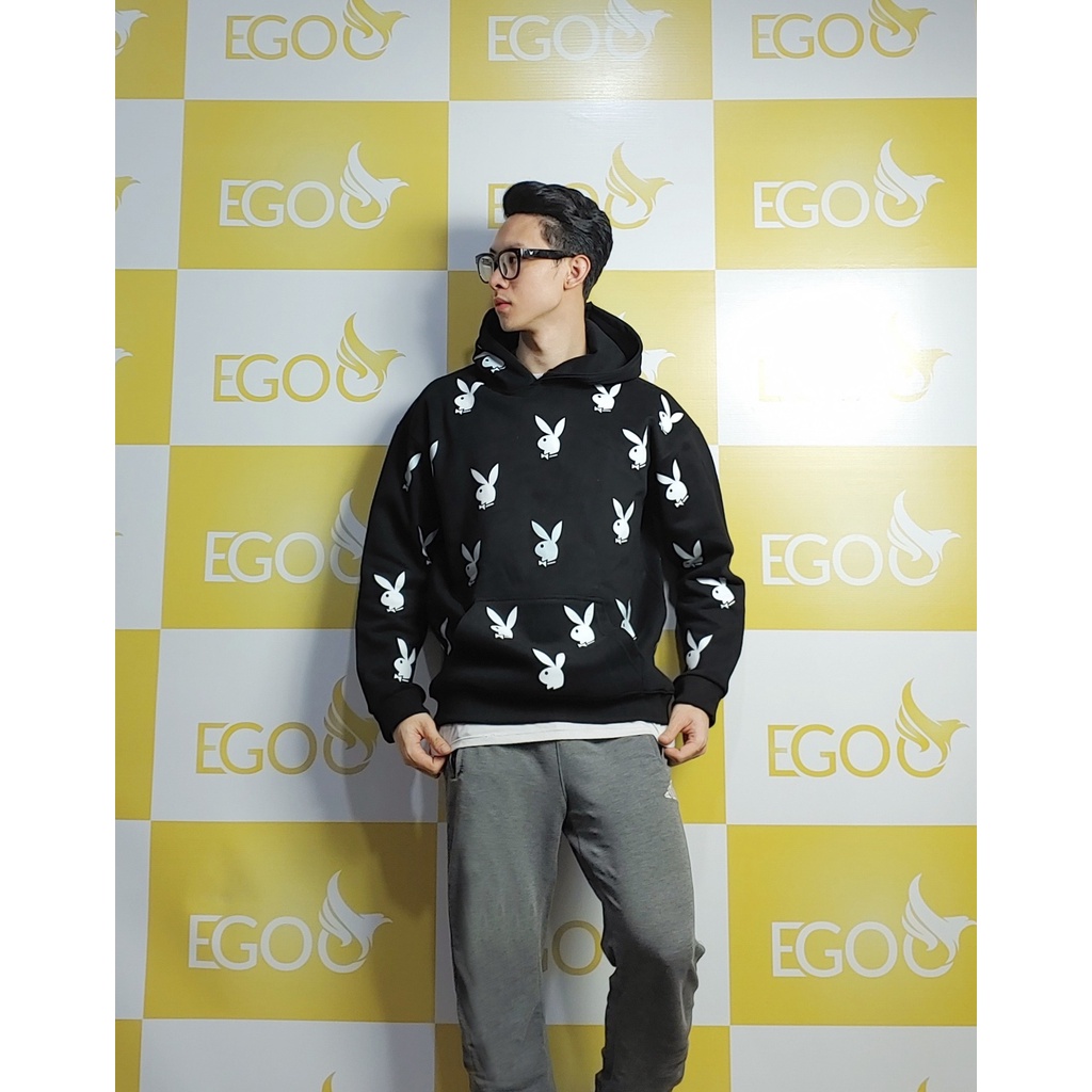 Áo Hoodie Play Boy Form Unisex, Áo Dài Có Mũ Nỉ Bông Play Boy 350gsm dày mịn PLAY1 | BigBuy360 - bigbuy360.vn