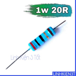 Điện trở 1w 1% 20r chân đồng