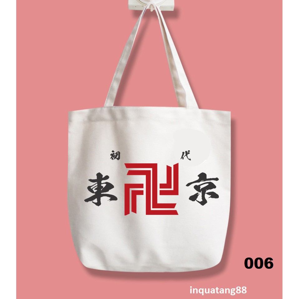 Túi vải bố tote canvas- tokyo revengers