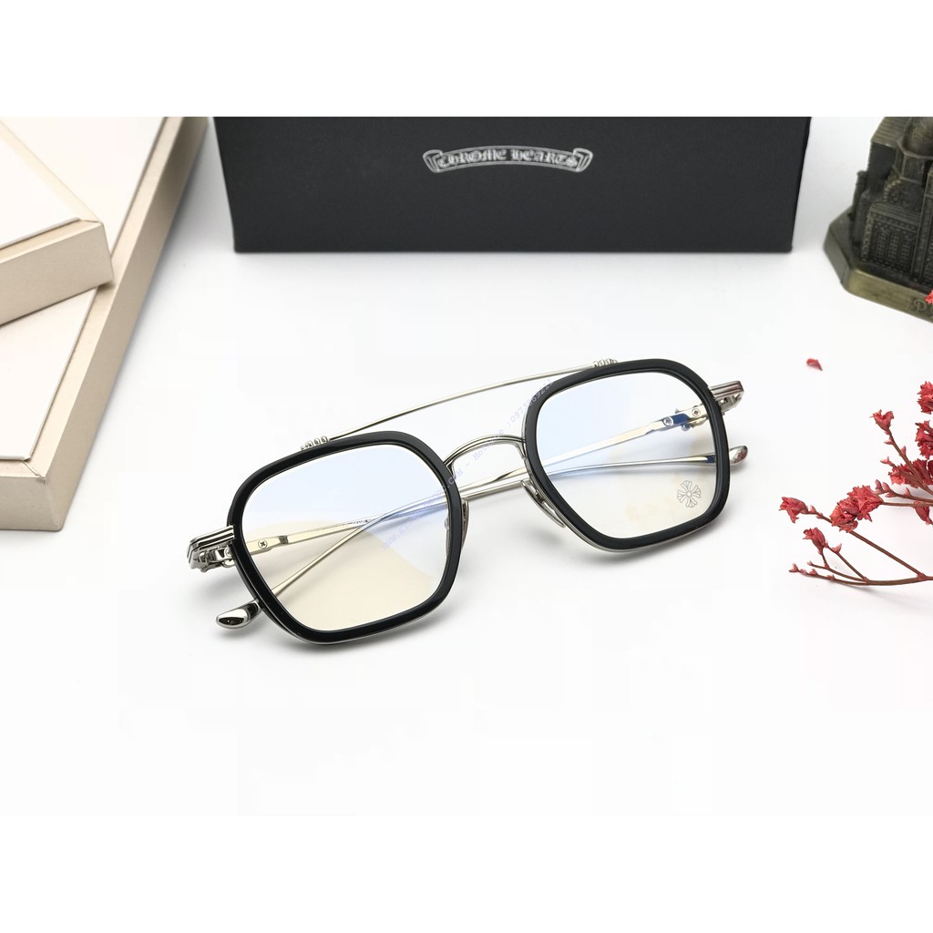 Gọng kính cận nhựa thời trang và độc đáo - CHROME>HEARTS PARATESTES II TITANIUM tặng kèm phụ kiện