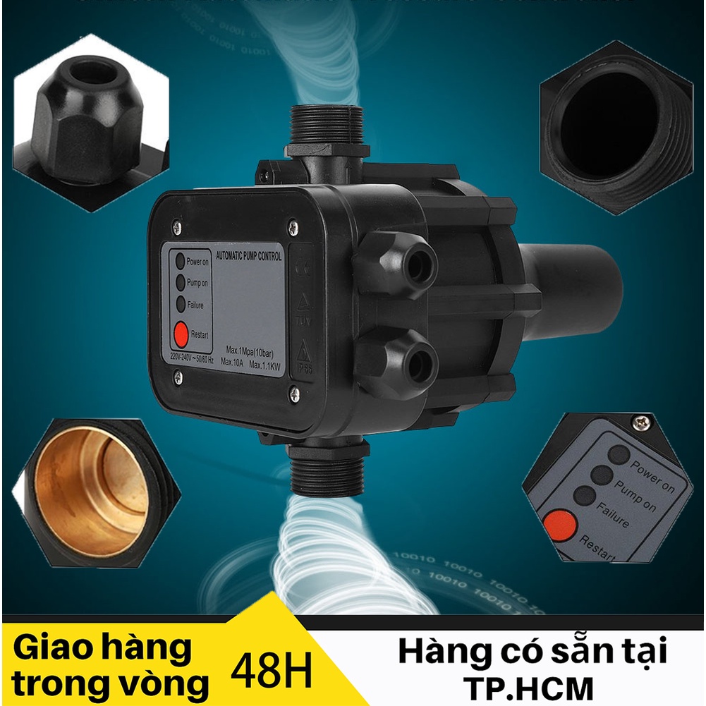 Rơ le chống cạn bảo vệ rơ le máy bơm điện tử thông minh tăng áp lực nước Rơ le tự động máy bơm nước