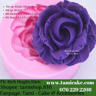 Khuôn hoa hồng nằm nghiêng 1 hoa