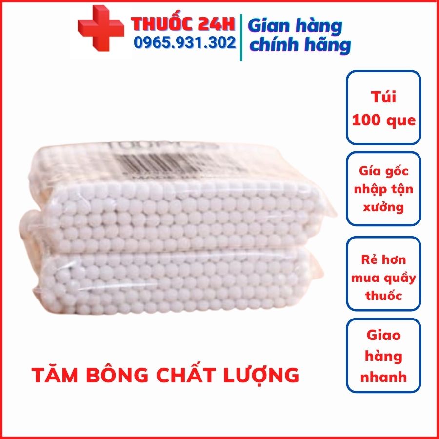 ✅ Gói 100 tăm bông chất lượng cao đa năng tiện dụng ( SIÊU NHẺ NHẬP TỪ NHÀ MÁY )